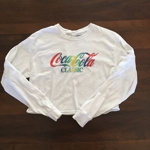 Coca-Cola Long sleeved Crop Top
